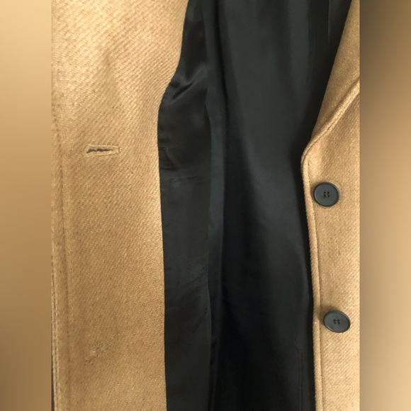 Zara Taupe Brown Fitted Wool Blend Coat - Picture 10 of 14
